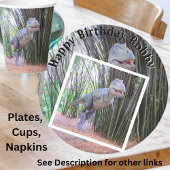 Daspletosaur - serviettes en papier de dinosaure