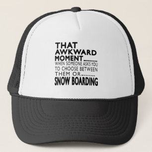 Dat Awkward Moment Snow Boarding Design Trucker Pet