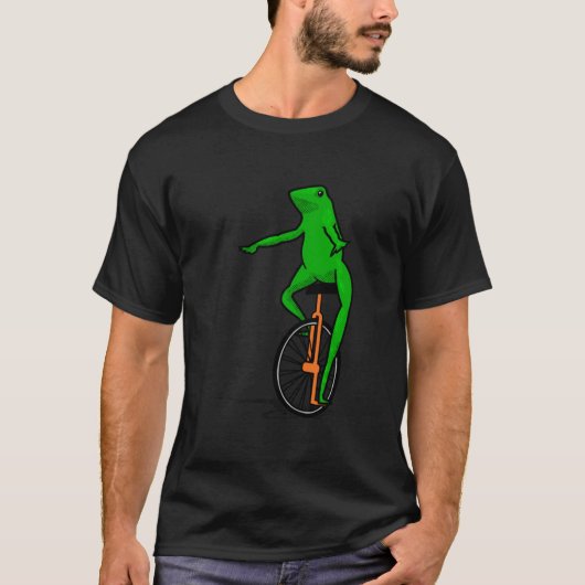 Dat Boi Unicycle Frog   T-shirt (Voorkant)