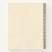 Dat Cat Life Cat Pattern Green Beige met naam Notitieboek (Achterkant)