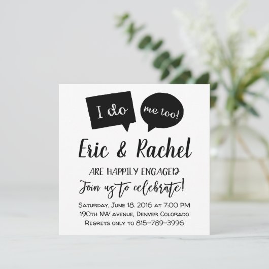 Dat doe ik ook! Uitnodiging voor servicepartij (Staand voorkant)