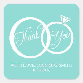 Dat doen we! Dank je Vierkante Sticker