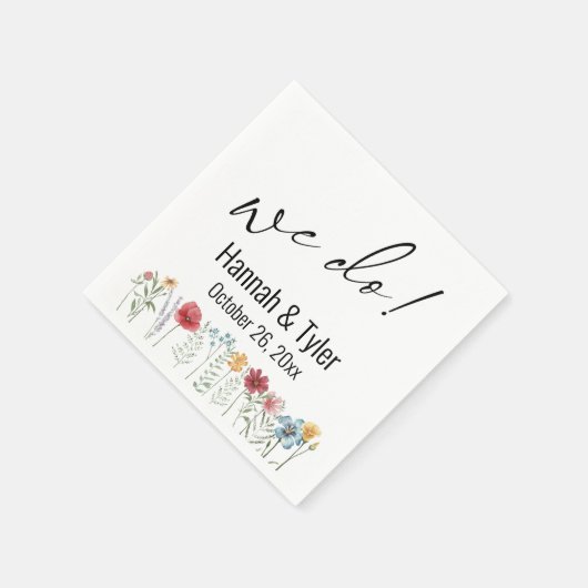 Dat doen we. Meadow Wilde Waterverf met meerdere k Servet (Hoek)