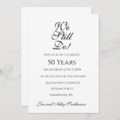 Dat doen we nog steeds! Jubileum Party Uitnodiging (Voorkant / Achterkant)