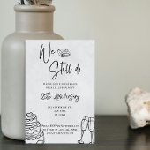 Dat doen we nog steeds | Zwart minimalistisch 25e Kaart