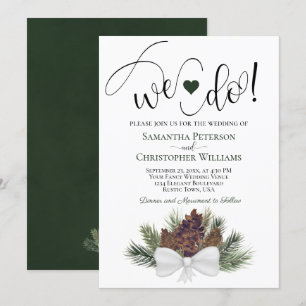 Dat doen we. Rustic Pinecones & Branches Winter We Kaart