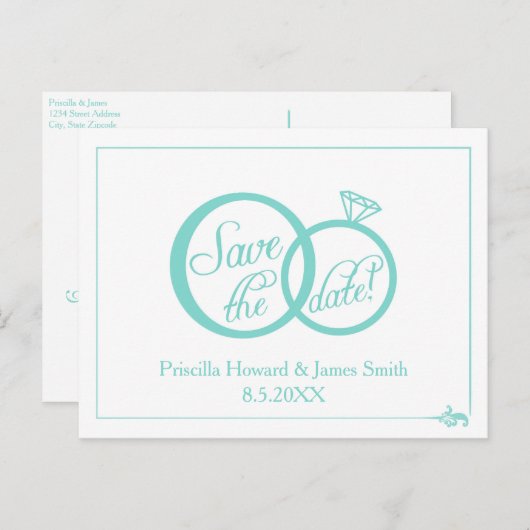 Dat doen we! Save the date Aankondigingskaart (Voorkant / Achterkant)