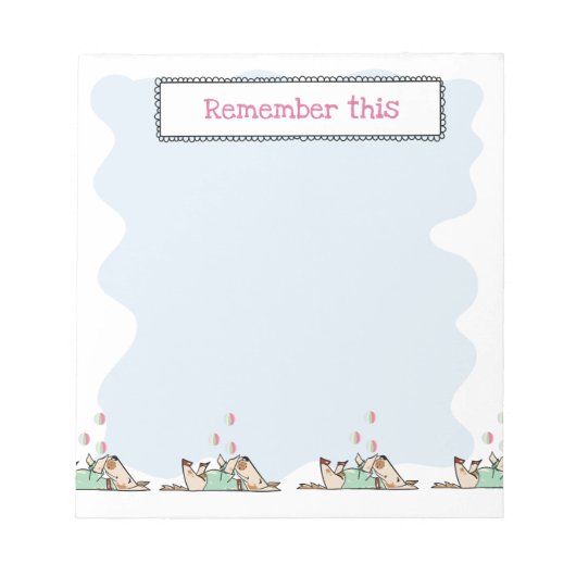 Dat Dog Life Dog Juggling Balls Blue Notitieblok (Voorkant)