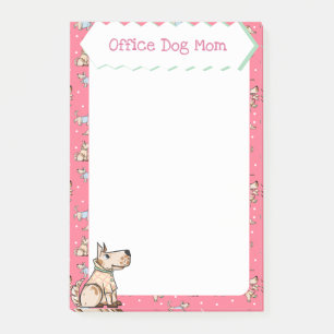 Dat Dog Life Pink Dog-patroon Dog Mam Post-it® Notes