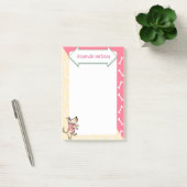 dat Dog Life Yellow Pink Dog Botten Post-it® Notes (Kantoor)