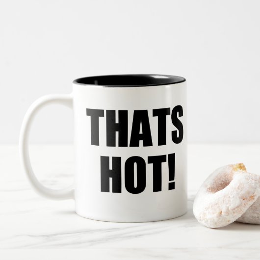 Dat heet! Je niet! Excellentie in Good Grammar Tweekleurige Koffiemok (Met donut)