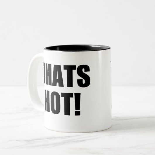 Dat heet! Je niet! Excellentie in Good Grammar Tweekleurige Koffiemok (Voorkant links)