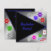 DAT HOE IK BACHELOR PARTIJINVITATIE VERPLETTEREN KAART (Voorkant / Achterkant)