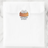 Dat is alles en Dimsum Funny Food Pun Ronde Sticker (Tas)