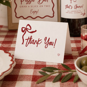 Dat is Amor Italiaanse Bruidsuitnodiging Bedankkaart