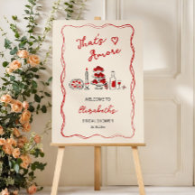 Dat is Amor Italiaanse Rode Bruiloft Bridal Shower