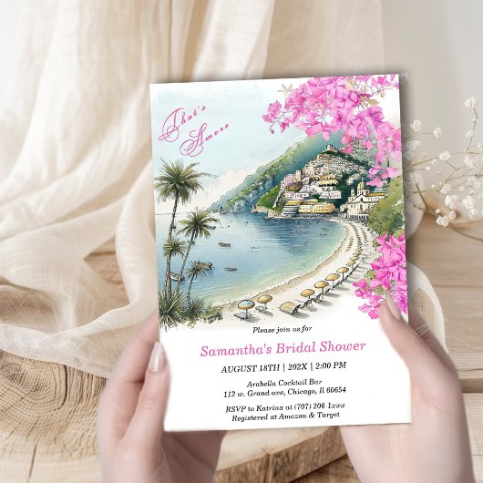 Dat is Amore Amalfi Bruidsfeest Uitnodiging