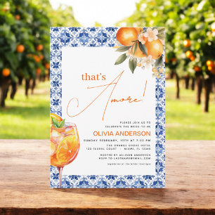 Dat is Amore Aquarel Spritz Bruidsmeisjeshower Kaart
