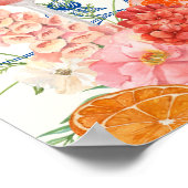 Dat is amore bloemrijke bruidschouwontvangst poster (Hoek)