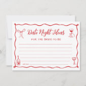 Dat is Amore Bridal Showe Date Night Ideas Kaart (Voorkant)