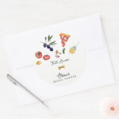 Dat is amore bruidsborrelcadeau-labels ronde sticker (Envelop)