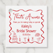 Dat is Amore Bruidsfeest Bedankt Bedankjes Labels (Voorkant)