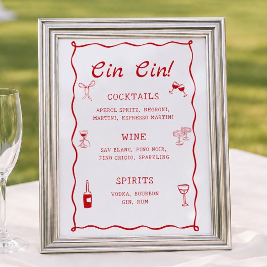 Dat is Amore Bruidsfeest Cin Cin Bar Poster