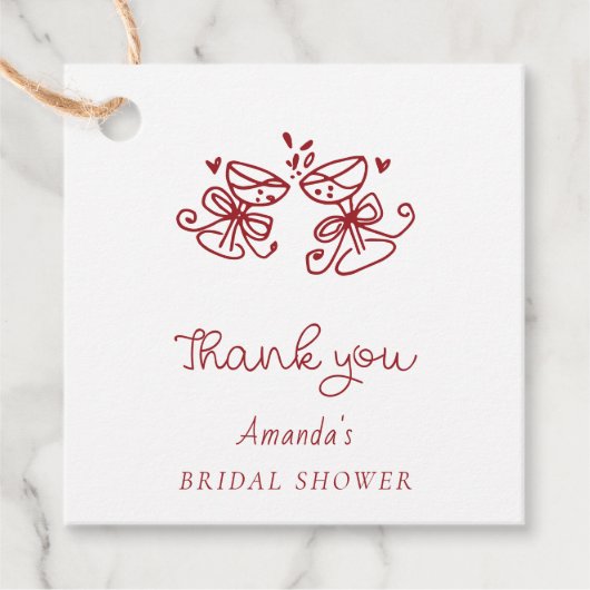 Dat is Amore Bruidsfeest Dank Je  Bedankjes Labels (Voorkant)