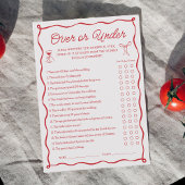 Dat is Amore Bruidsfeest Over of Onder Spelkaart Kaart