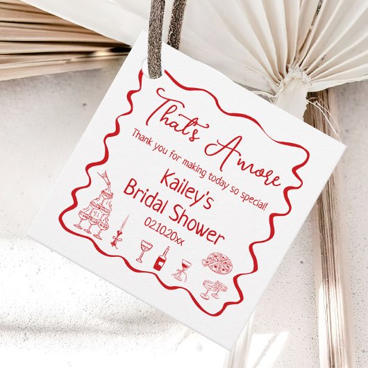 Dat is Amore Bruidsmeisjesfeest Bedankt Bedankjes Labels