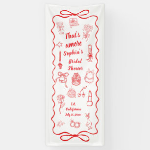 Dat is Amore Bruiloft Feest Welkomstbanners,Italia Spandoek