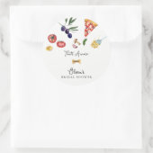 Dat is amore bruiloftsetiquette favor ronde sticker (Tas)