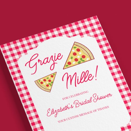 Dat is amore bruiloftsfeest bedankkaart