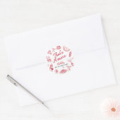 Dat is Amore Bruiloftsfeest  Ronde Sticker (Envelop)