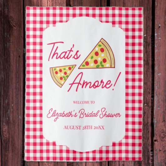 Dat is amore bruiloftsfeest wandkleed