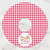 Dat is Amore Bruiloftsfeest Wijnglaslabel (Voorkant)