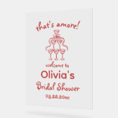 Dat is Amore! Gril Bruidsshower Acryl Bord (Hoek)