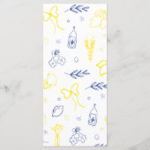 Dat is Amore Hand getrokken Italiaans citroen Vrij Menu (Achterkant)