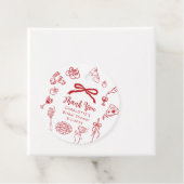 Dat is Amore Handgetekende Italiaanse Bruidsdouche Bedankjes Labels (In situ)