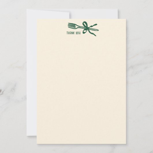 Dat is Amore Italiaans Eten Aangepaste Bruids Brui Bedankkaart (Voorkant)