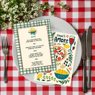 Dat is Amore Italiaans eten Liefde Whimsical Aange Menu
