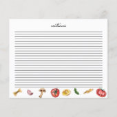 Dat is Amore Italiaans geïnspireerde Recept Kaart (Achterkant)