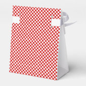 Dat is Amore! Italiaans getinte rode bruidsbruilof Bedankdoosjes (Achterkant)