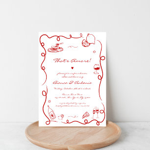 Dat is Amore Italiaans handgetekend repetitiediner Kaart