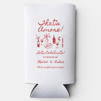 Dat is Amore Italiaans thema verlovingsfeest bord