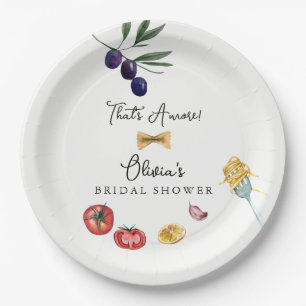 Dat is Amore Italiaanse Bruiloftsdecoratie Papieren Bordje