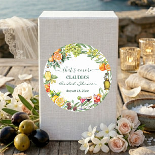 Dat is Amore Italiaanse Citrus Cocktail Bruiloftsf Ronde Sticker