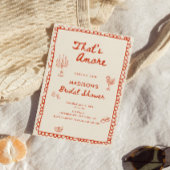 Dat is Amore Italiaanse handgetekende bruidsdouche Kaart