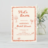 Dat is Amore Italiaanse handgetekende bruidsdouche Kaart (Staand voorkant)