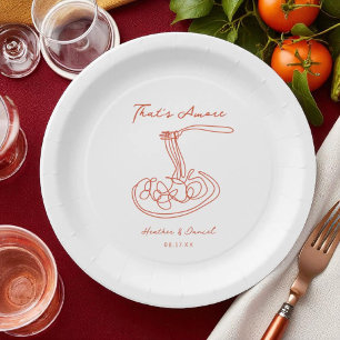 Dat is Amore Italiaanse Huwelijksaanpassingen Papieren Bordje